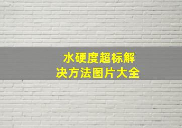 水硬度超标解决方法图片大全