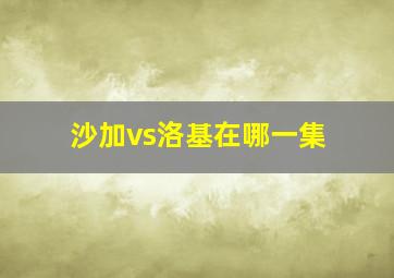 沙加vs洛基在哪一集