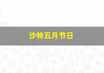 沙特五月节日