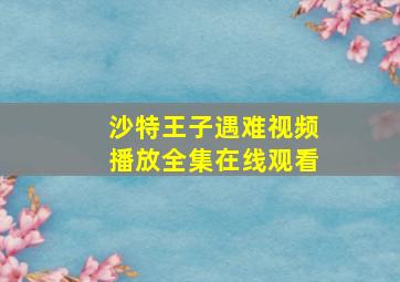 沙特王子遇难视频播放全集在线观看