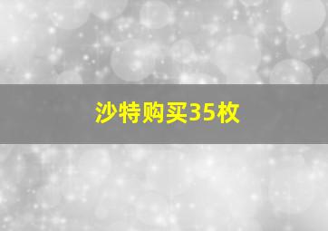 沙特购买35枚