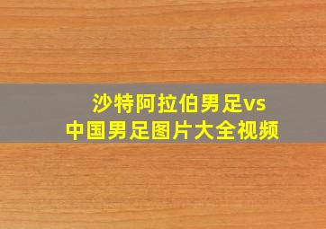 沙特阿拉伯男足vs中国男足图片大全视频