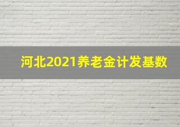 河北2021养老金计发基数