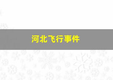 河北飞行事件