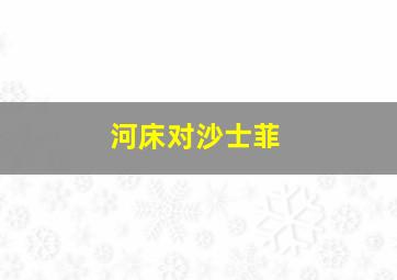 河床对沙士菲