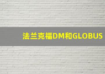 法兰克福DM和GLOBUS