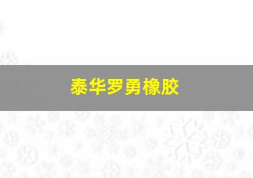 泰华罗勇橡胶