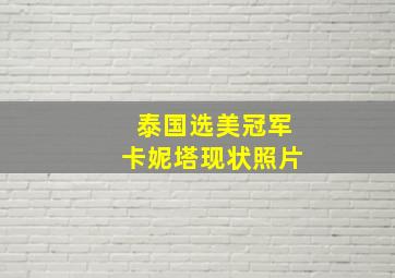 泰国选美冠军卡妮塔现状照片