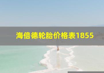 海倍德轮胎价格表1855