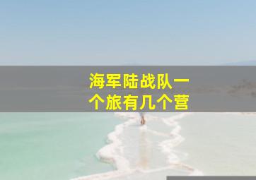 海军陆战队一个旅有几个营