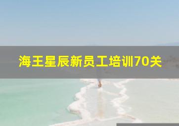 海王星辰新员工培训70关