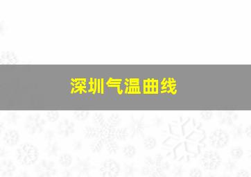 深圳气温曲线