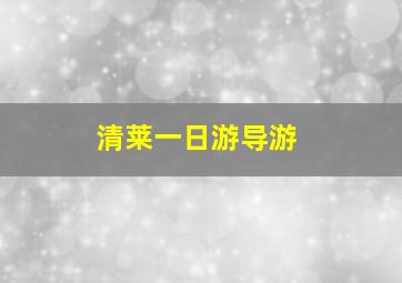 清莱一日游导游