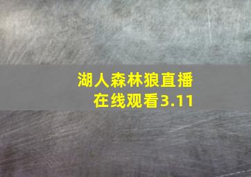 湖人森林狼直播在线观看3.11