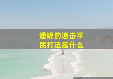 潘妮的追击平民打法是什么