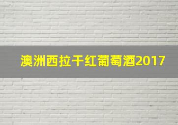 澳洲西拉干红葡萄酒2017