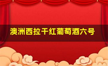 澳洲西拉干红葡萄酒六号