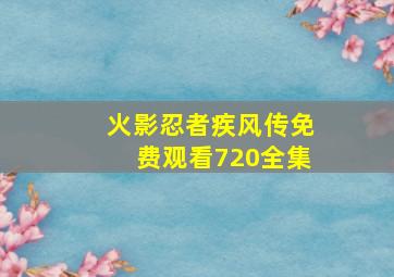 火影忍者疾风传免费观看720全集