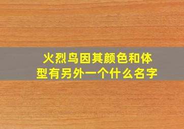 火烈鸟因其颜色和体型有另外一个什么名字