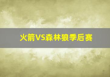 火箭VS森林狼季后赛