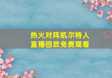 热火对阵凯尔特人直播回放免费观看