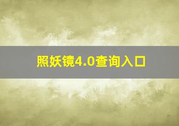 照妖镜4.0查询入口