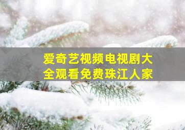 爱奇艺视频电视剧大全观看免费珠江人家