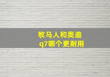 牧马人和奥迪q7哪个更耐用