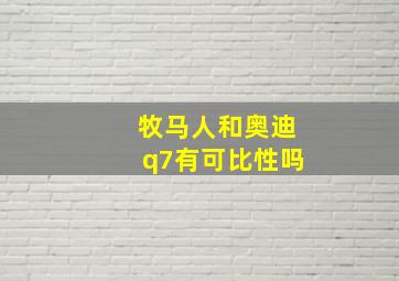 牧马人和奥迪q7有可比性吗