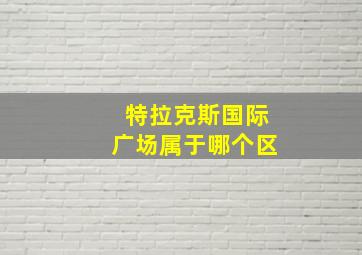 特拉克斯国际广场属于哪个区