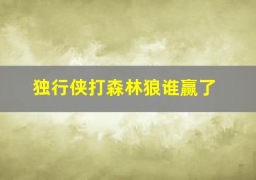 独行侠打森林狼谁赢了