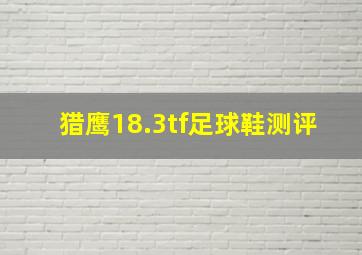 猎鹰18.3tf足球鞋测评