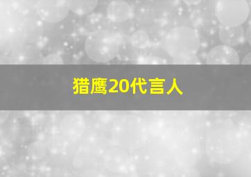 猎鹰20代言人