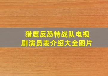 猎鹰反恐特战队电视剧演员表介绍大全图片