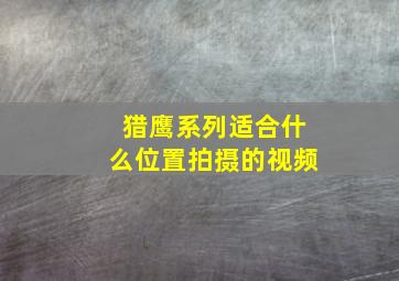 猎鹰系列适合什么位置拍摄的视频