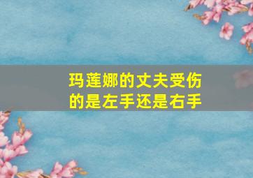 玛莲娜的丈夫受伤的是左手还是右手