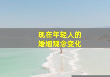 现在年轻人的婚姻观念变化