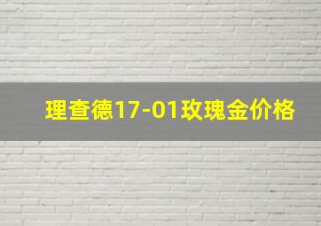 理查德17-01玫瑰金价格