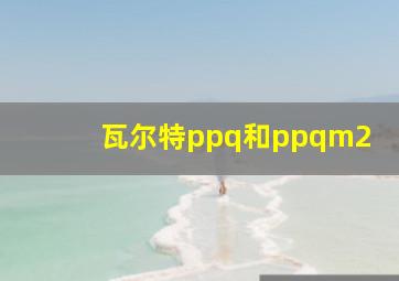 瓦尔特ppq和ppqm2