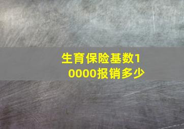 生育保险基数10000报销多少