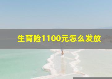 生育险1100元怎么发放