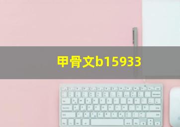 甲骨文b15933