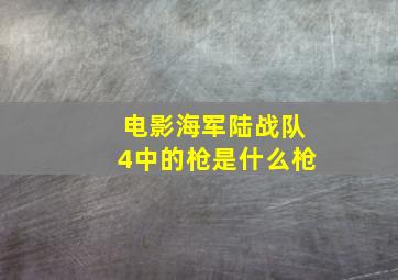 电影海军陆战队4中的枪是什么枪