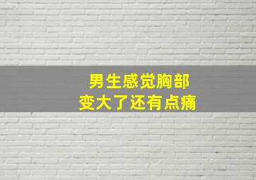 男生感觉胸部变大了还有点痛