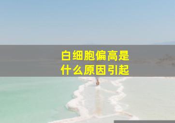 白细胞偏高是什么原因引起