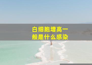 白细胞增高一般是什么感染