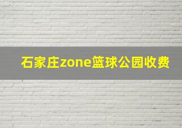 石家庄zone篮球公园收费