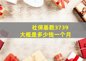 社保基数3739大概是多少钱一个月