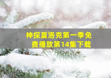 神探夏洛克第一季免费播放第14集下载