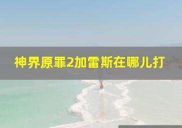 神界原罪2加雷斯在哪儿打